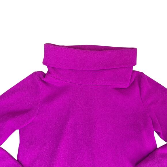 Old Navy Micro Fleece Turtleneck High Low Hem Pullover Girls Size L 10 12 Purple - Picture 2 of 10